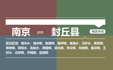 南京到封丘县物流公司-南京到封丘县专线（今日/报价）