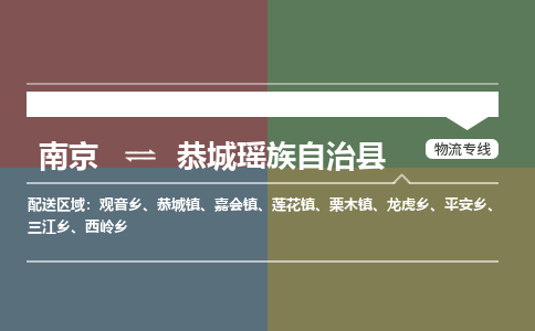 南京到恭城瑶族自治县物流公司-南京到恭城瑶族自治县专线(今日/报价) 南京到恭城瑶族自治县物流公司-南京到恭城瑶族自治县专线(今日/报价)